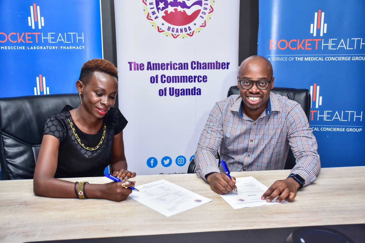 AmCham Uganda welcomes <a href="/RocketHealthUG/">Rocket Health</a> as its new member. 

Rocket Health delivers personalised, affordable and quality health care through 24/7 doctor tele consultations, pharmacy deliveries, and healthcare plans across Africa

Welcome aboard Rocket Health!

#AmChamUG