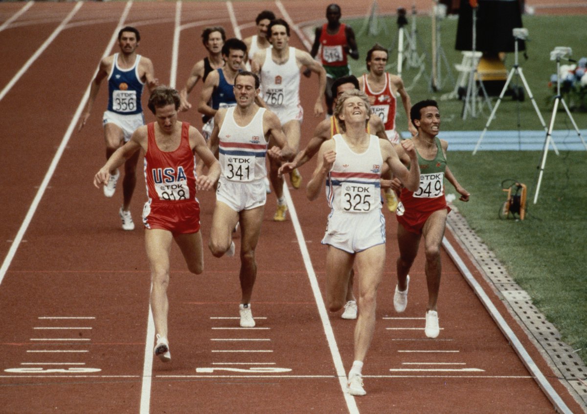 Before last night Steve Cram was the only Brit to ever become world 1500m champion, at Helsinki 1983.  

Jake Wightman has now joined that list! https://t.co/c8XSadMlb1