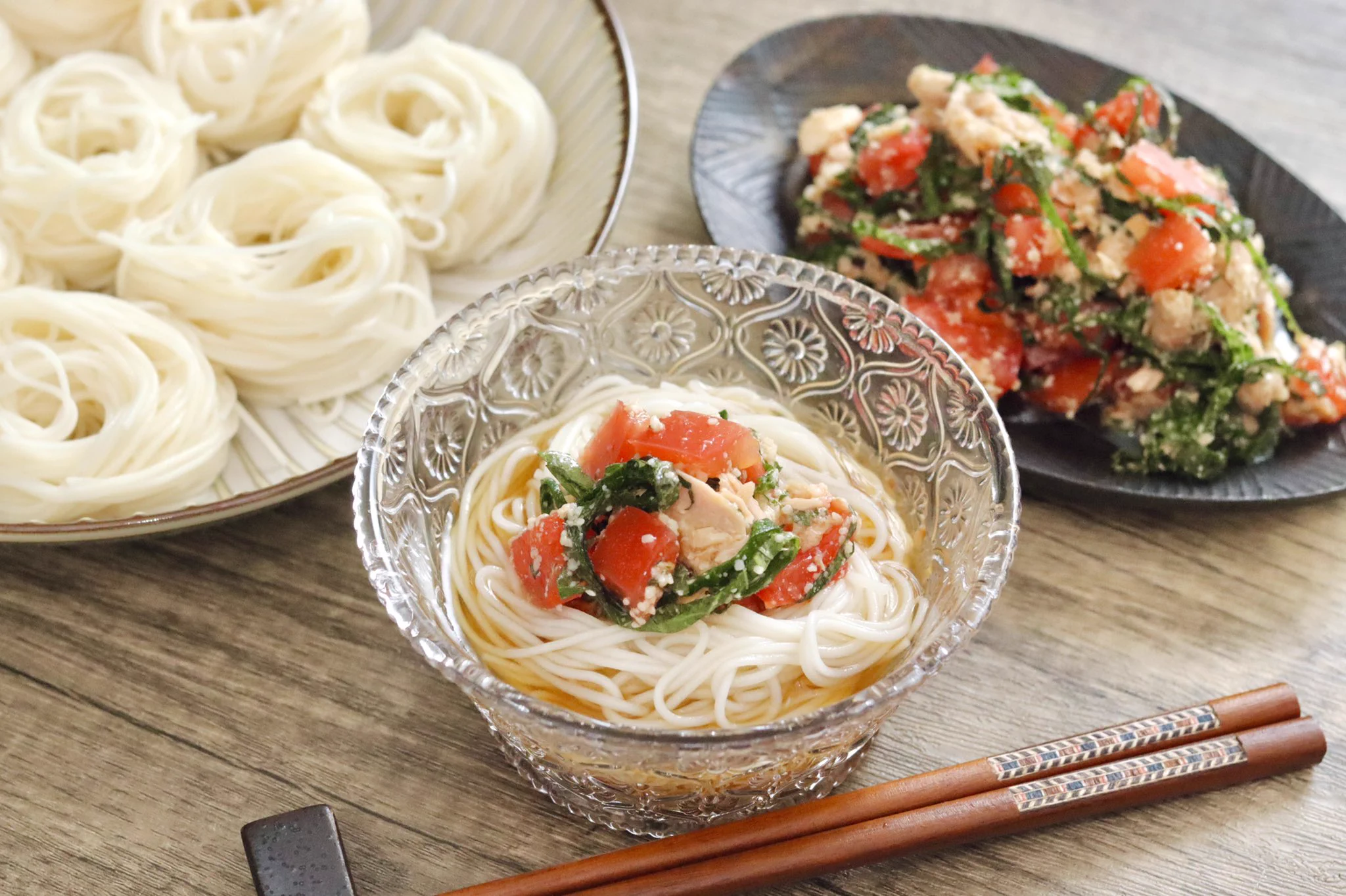 控えめに言ってめっちゃ美味しい！旨味たっぷりツナトマトそうめん食べてみて！