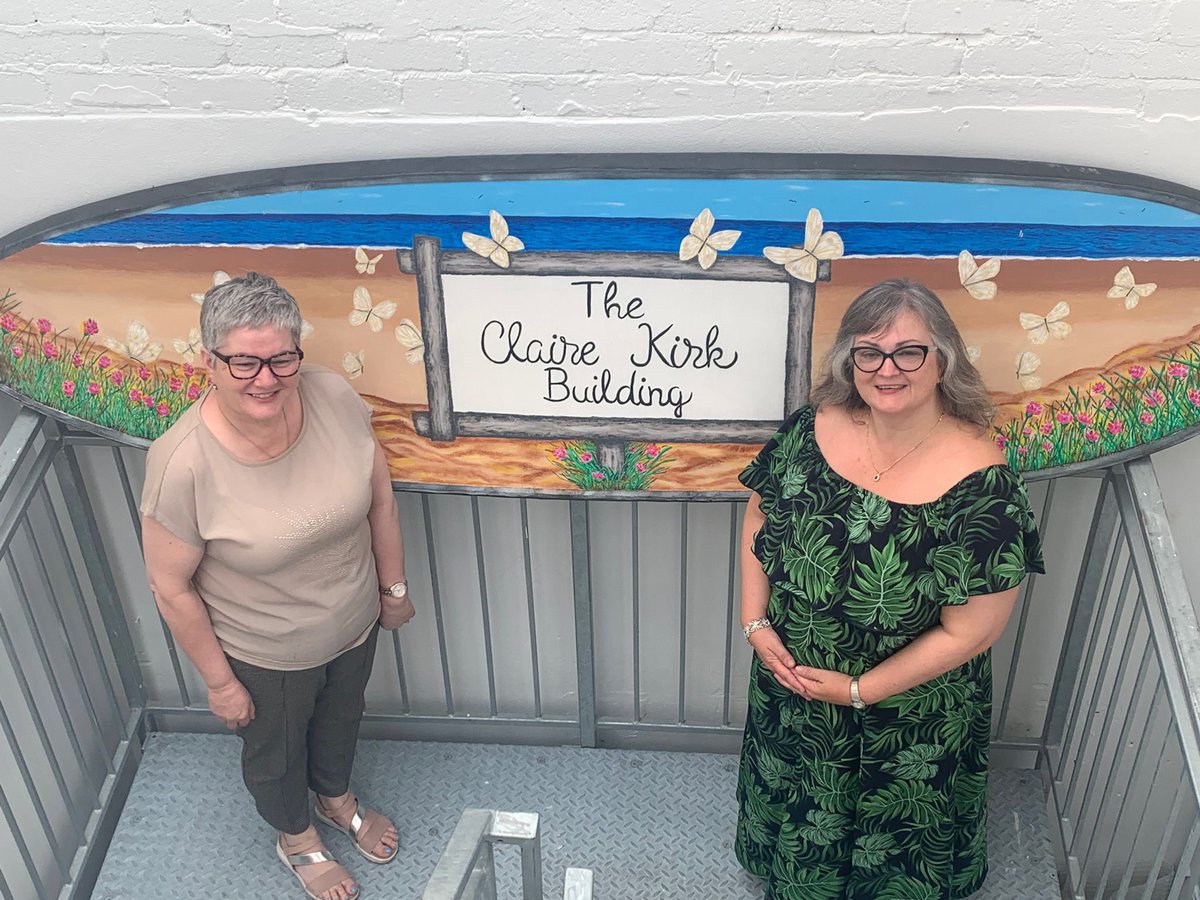 GrahamTrust's tweet photo. It was such a pleasure on Monday past for the #KathleenGrahamTrust to be hosted by the #AliveSurfSchool at their base in #Portrush, dedicated to the memory of #ClaireKirk (sister of charity founder #FrancesConnolly and trustee #Ann Floyd). #charity #memorial https://t.co/Vmnuutn1Js