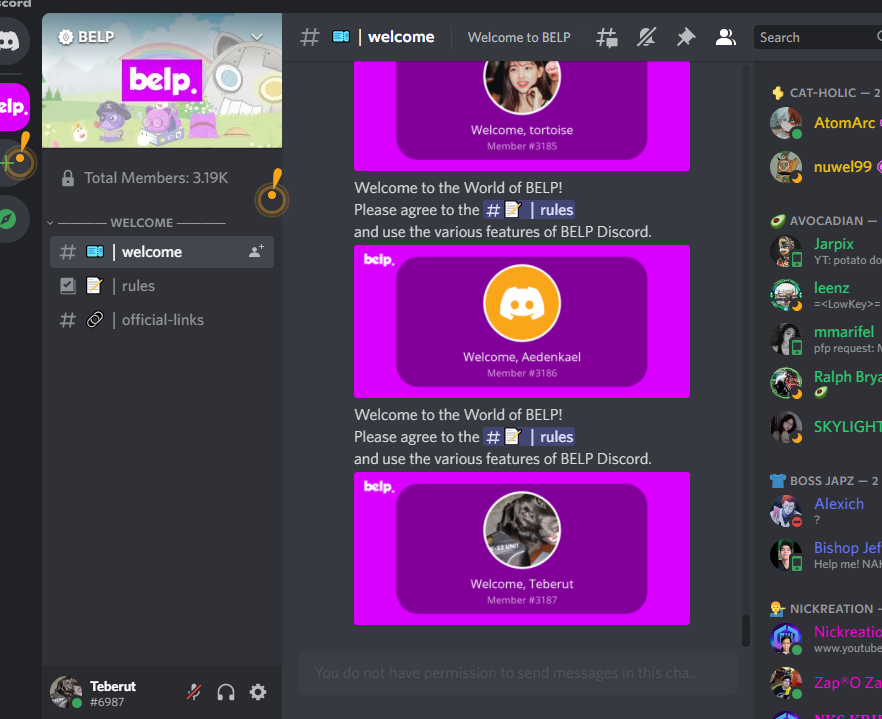 So excited to be part of this community!

#BELP #Sugarflavor #BELP_QUEST 
<a href="/belp_game/">Belp Gaming (💙,🧡)</a>