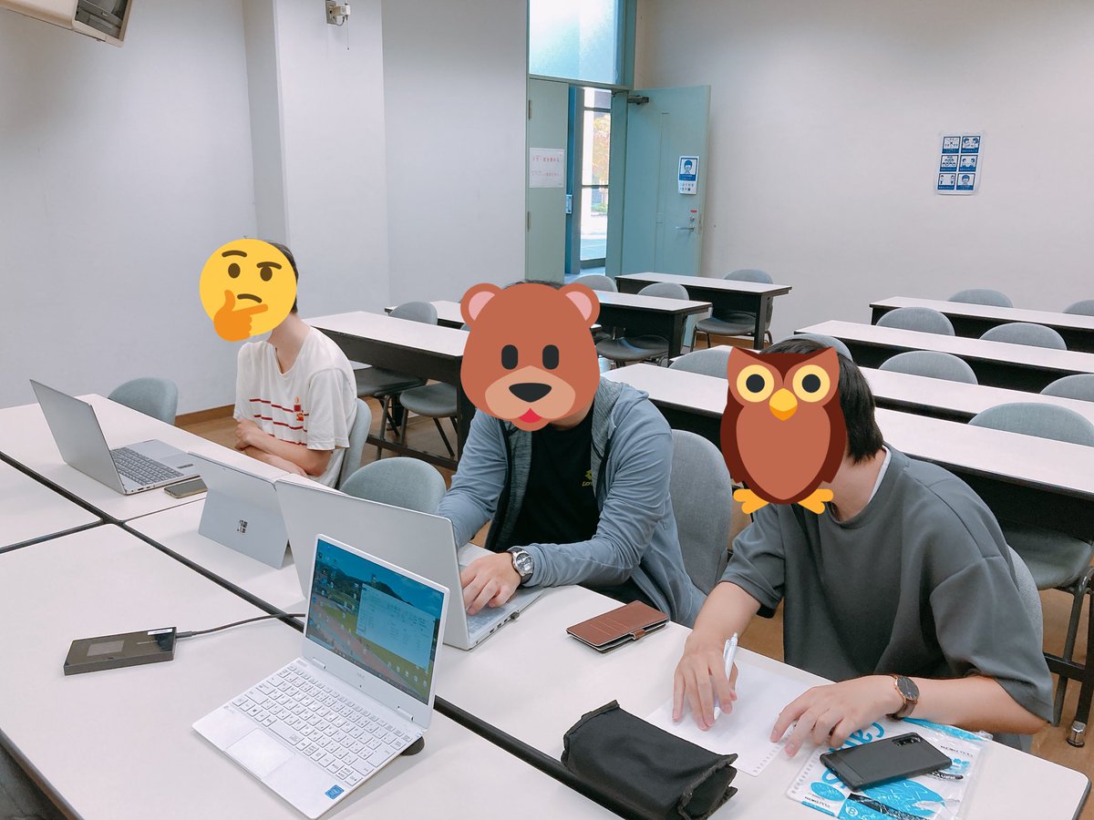 opucoder's tweet image. 今日も部員が1人入ってくれました🎉
✨ありがとう!✨
賑やかで楽しい雰囲気になってきました😆
興味のある方はぜひ見に来てください!!