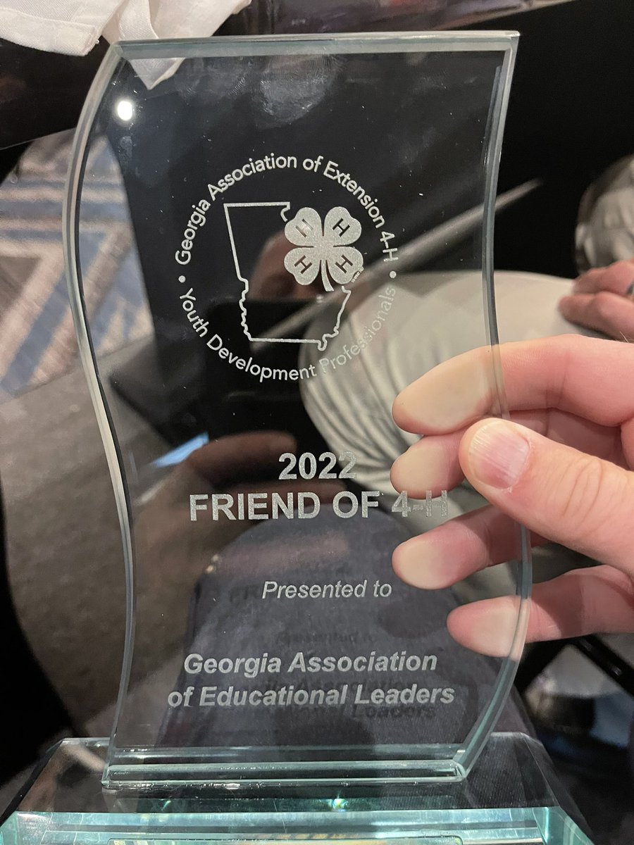Our organization received a great honor last night at the annual <a href="/Georgia4H/">Georgia 4-H</a> State Congress! GAEL was named the 2022 Friend of 4H in GA, and what was our response? How can anyone not be a friend of 4H! We love you and thank you for 49 years of partnership! 🍀☂️