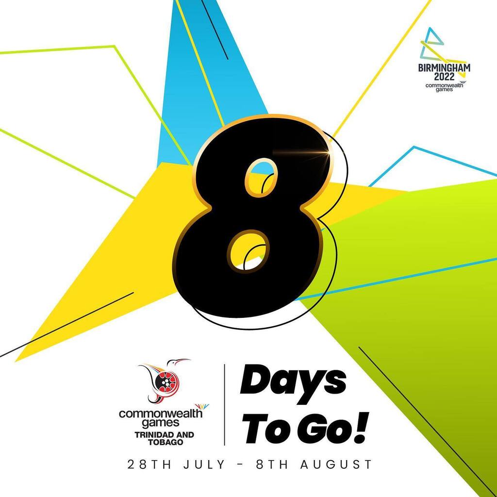 💫We are 8️⃣ days away from the Birmingham2022 Commonwealth Games 🫣 🇹🇹🇹🇹🇹🇹🇹🇹🇹🇹🇹🇹🇹🇹🇹🇹 😎 #B2022 #TeamTTO #LetsGoTTO @birminghamcg22 #CommonwealthGames