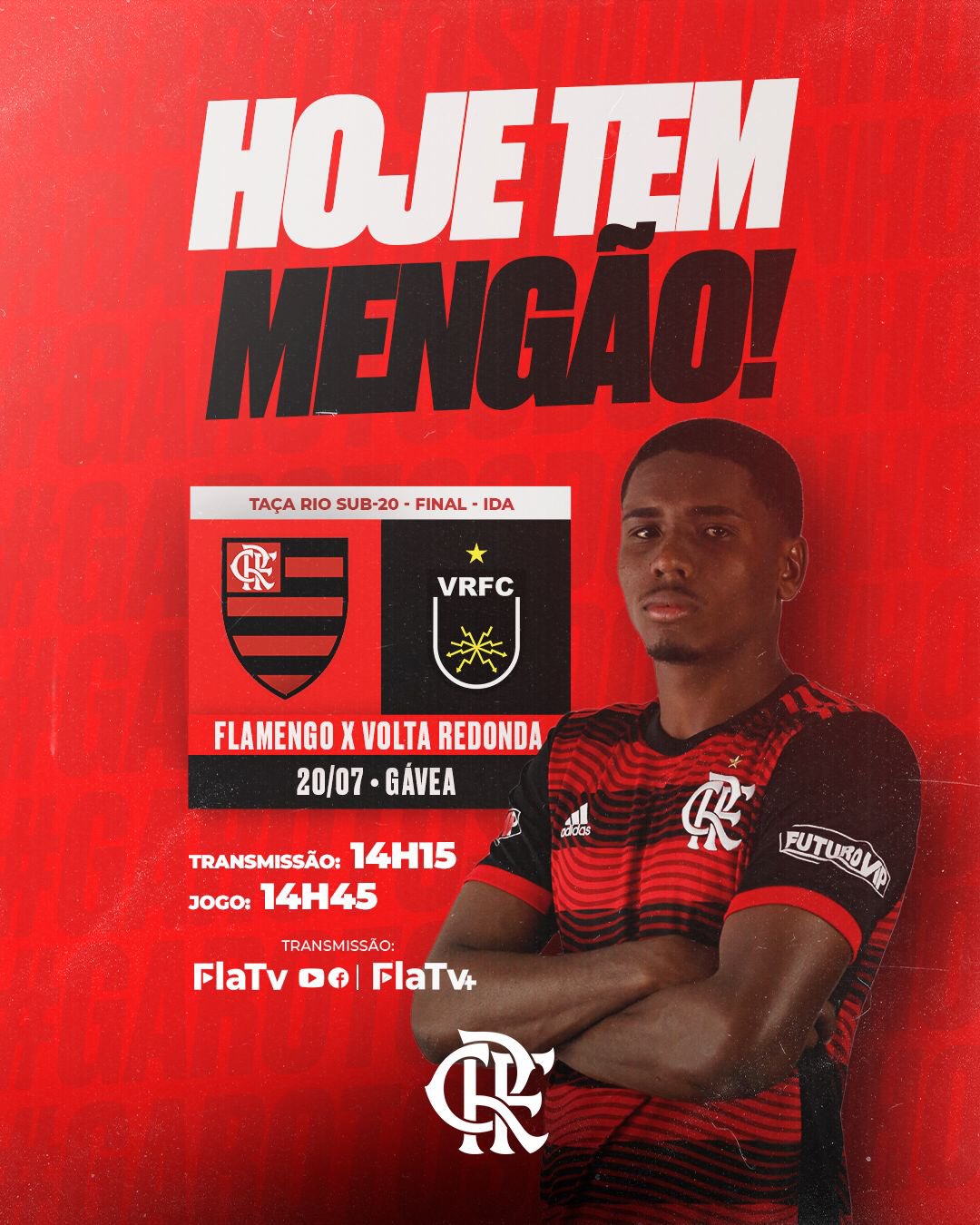 Flamengo on X: Amanhã tem Mengão! O Mais Querido enfrenta o Volta Redonda,  às 21h05, no Raulino de Oliveira, no jogo de ida da semifinal do @cariocao!  Acompanhe ao vivo e com