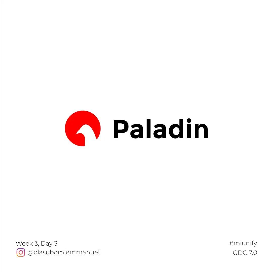 subomi_emmanuel's tweet photo. Vectorization phase for PALADIN.
Rationale is on slide 2. What do you think? Let me have your thoughts in the comment section.
Week 3, Day 3. GDC 7.0. ✅
#vectorization #vectorizationphase #logo #design #designprocess #GDC7 #MiunifyGDC, #GDC7.0 #MiunifyGDC7 @miunify https://t.co/9vy8vfl29N