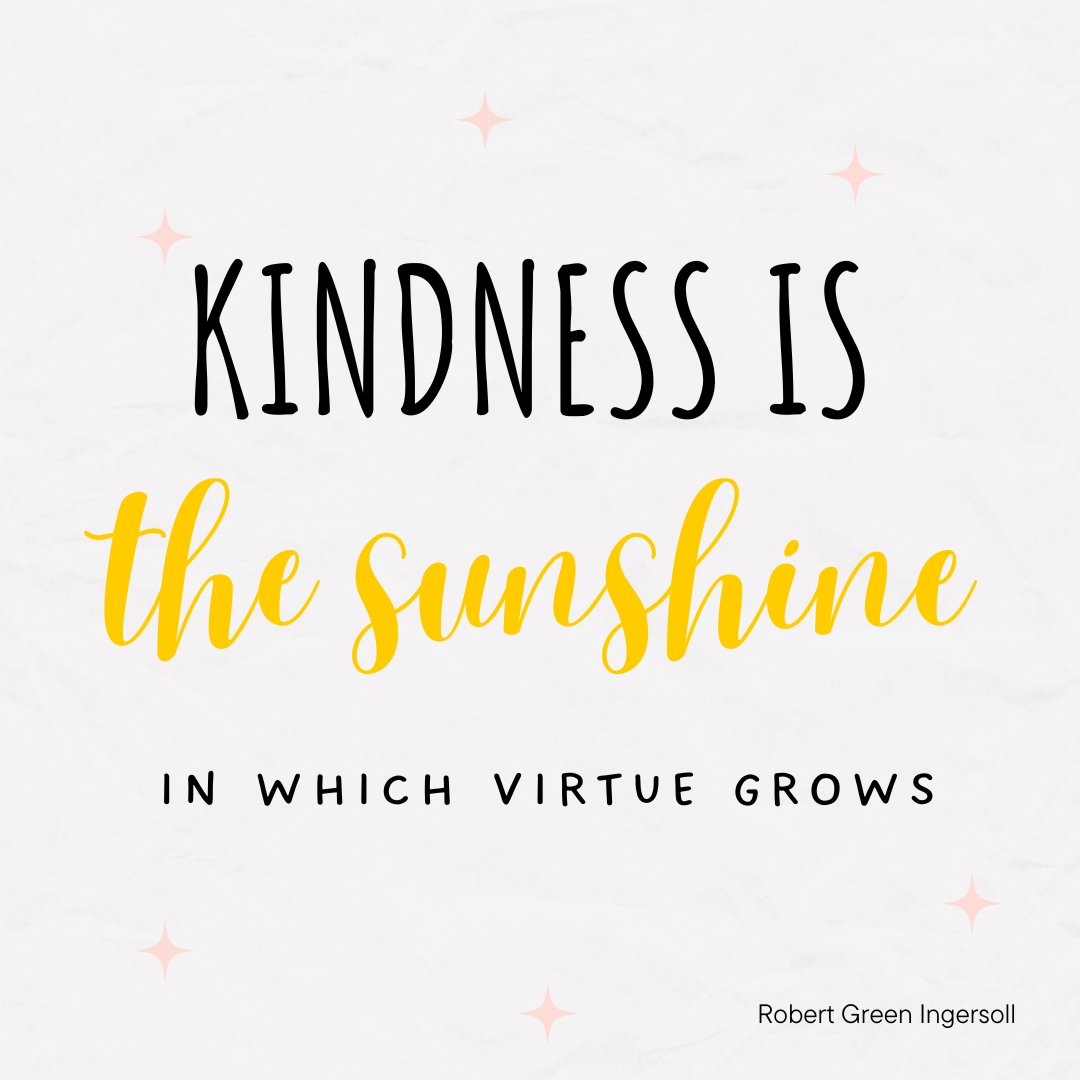 bekindmovement1's tweet photo. A kindness quote by American lawyer and writer, Robert Green Ingersoll for this week's #wednesdaywisdom

#bekindmovement #makingkindnessthenorm https://t.co/1Nd8c7AJRx