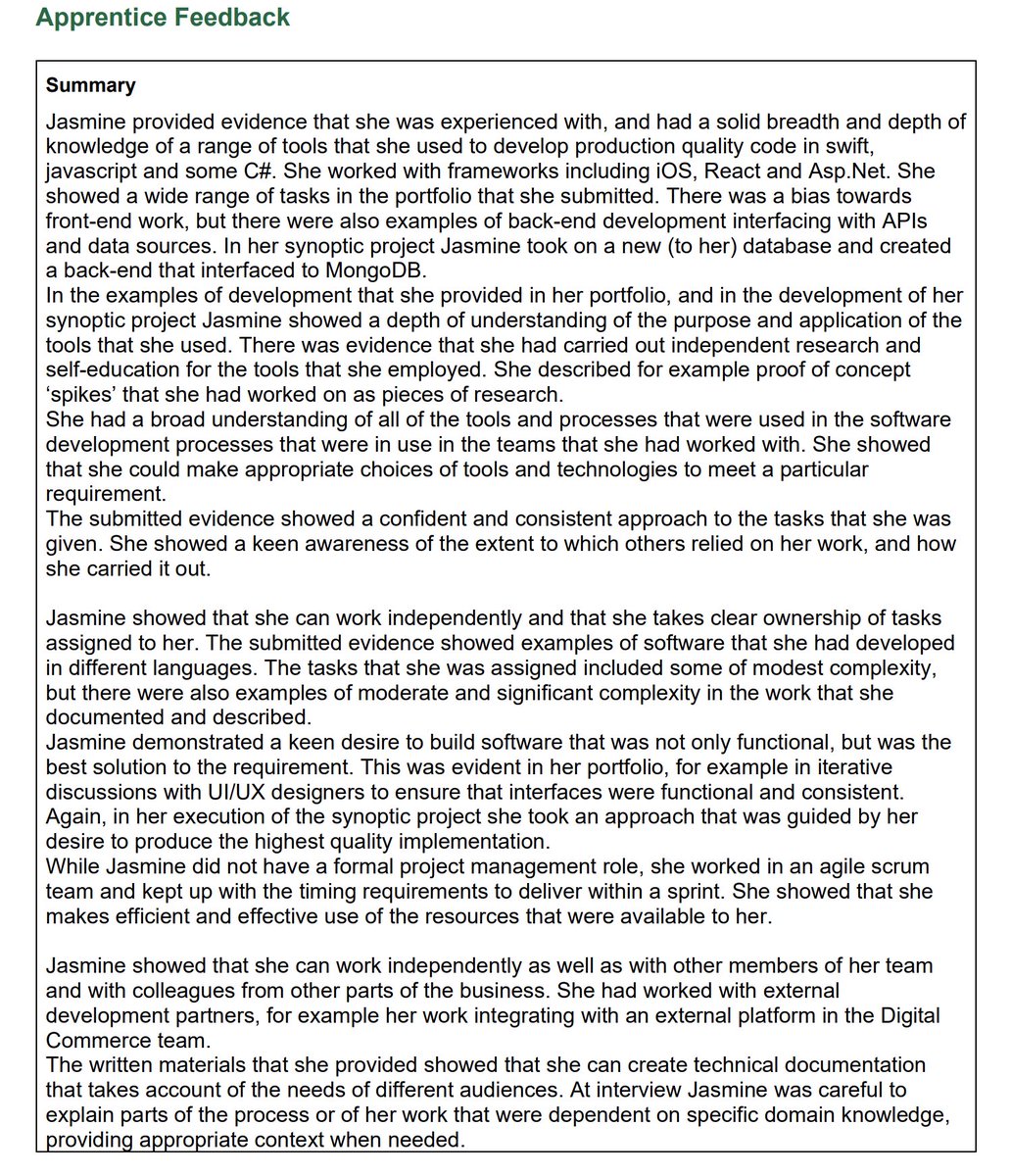 I passed my level 4 software development apprenticeship with a distinction 🥳💃