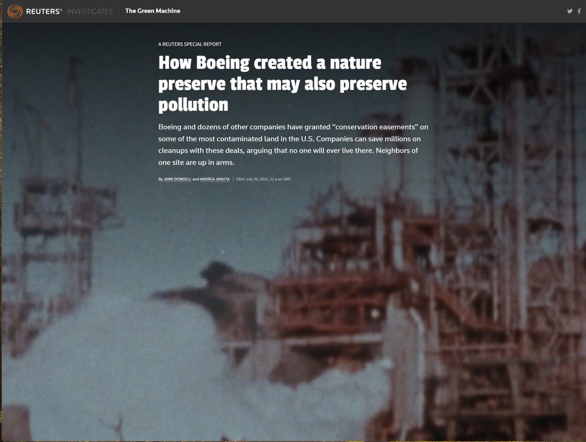 Michael J. Berens (@mjberens1) on Twitter photo How Boeing uses unorthodox tactic to make toxic property a nature preserve reut.rs/3clUS89 @reuters <a href="/dowdell_jaime/">Jaime Dowdell</a> <a href="/andreajanuta/">Andrea Januta</a> How Boeing uses unorthodox tactic to make toxic property a nature preserve reut.rs/3clUS89 @reuters <a href="/dowdell_jaime/">Jaime Dowdell</a> <a href="/andreajanuta/">Andrea Januta</a>
