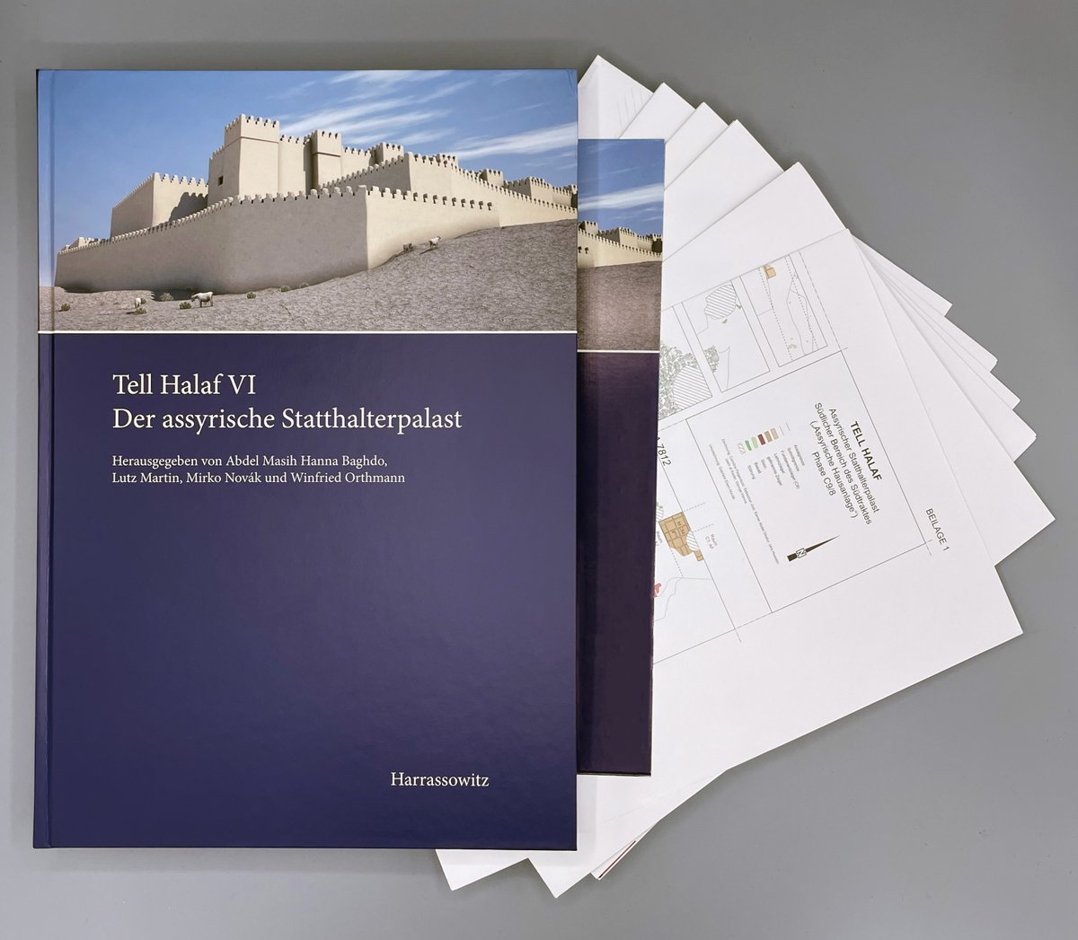 harrassowitz_v's tweet photo. Lage, Architektur, Baugeschichte, Stratigrafie, Funde und Keramik der Ausgrabungen des #assyrischen Statthalterpalastes in #TellHalaf werden in diesem Werk umfassend dargestellt und die Gebäudestruktur mit 24 Plänen in einer Mappe umfangreich illustriert.
https://t.co/cXlReK3No8 https://t.co/ZRDaWEm6WI