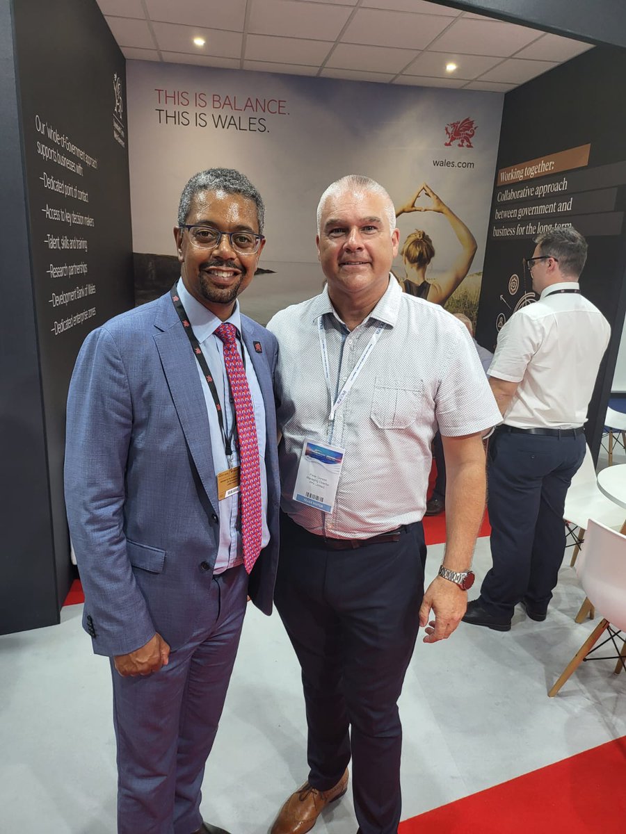 Our MD, Peter Gunson, attended the first day of Farnborough Airport Show 2022. It was a great success, even in the extreme heat.  

Peter meet with Welsh Government Minister Vaughan Gething MS Cardiff South &amp; Penarth and spoke about sustainability within the Aviation sector.