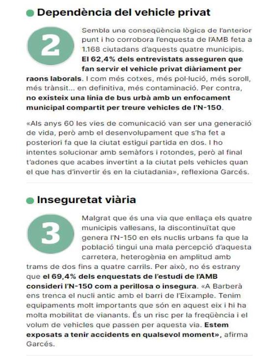 AvingudaValles's tweet photo. ¿Quins elements condicionen negativament la manera de viure dels ciutadans?
¿Com és l’entorn que porta els quatre municipis vallesans a voler «humanitzar» l’#N150?
#AvingudaValles #RiConnect #URBACT
👇 https://t.co/r8JqUQqrOu