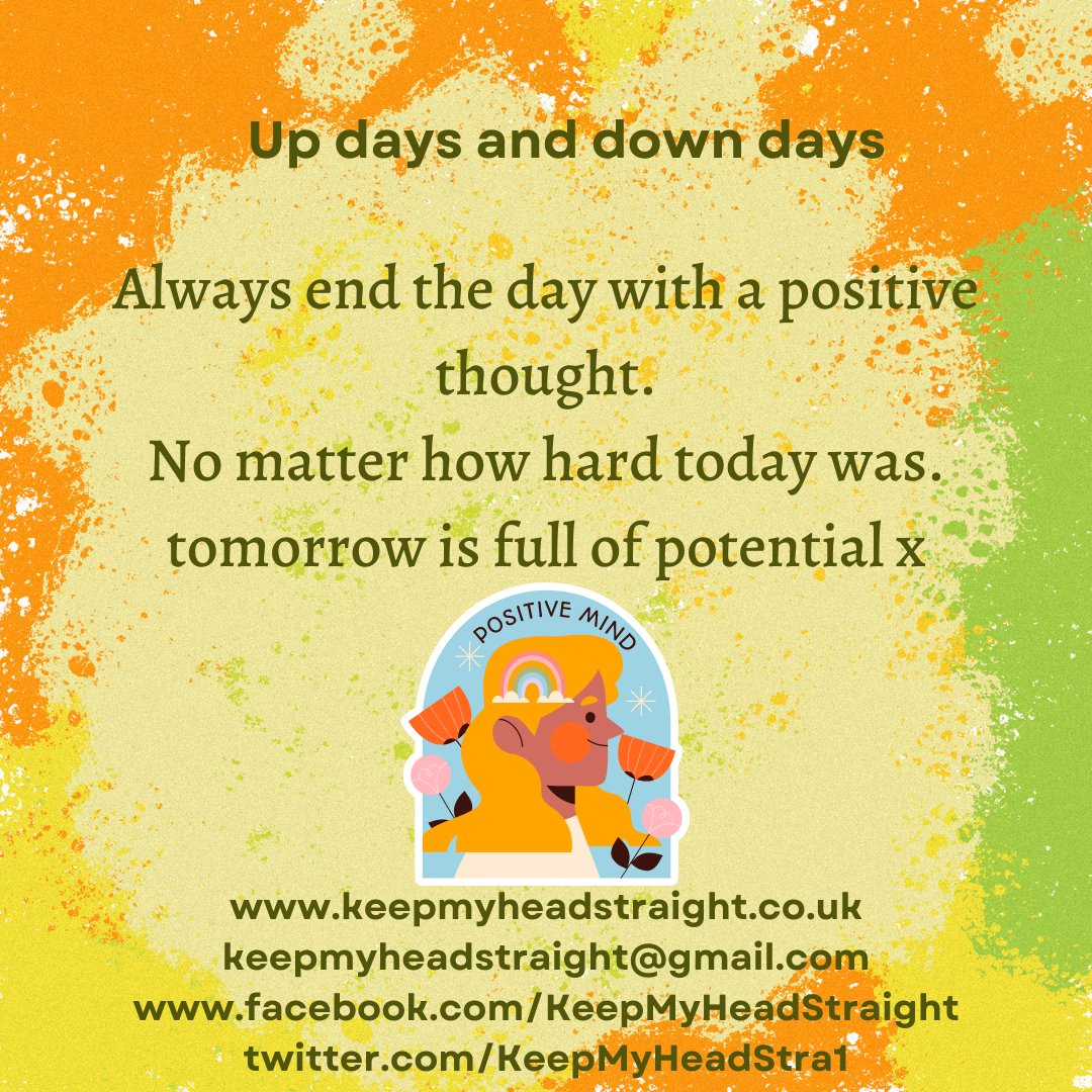 KeepMyHeadStra1's tweet photo. Every new day matters x
#potentialallday #positivevibes #positivethinking #endadaythepositiveway #makethemostofeverydayyouget #yourareworthy #youarenotalone #reachoutandconnect #timeforabrew #timeforazoom #timeforafacetime #protectyourmentalhealth #mentalhealthmatterstoo https://t.co/Tc8dq6iQ5S