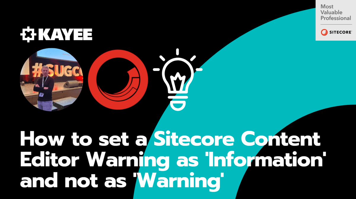 kayeeNL's tweet photo. I just blogged: How to set a Sitecore Content Editor Warning as 'Information' and not as 'Warning' - https://t.co/MPtjMYkNnt #sitecore #sitecorecommunity #sitecoretip https://t.co/7YOIbyixjt