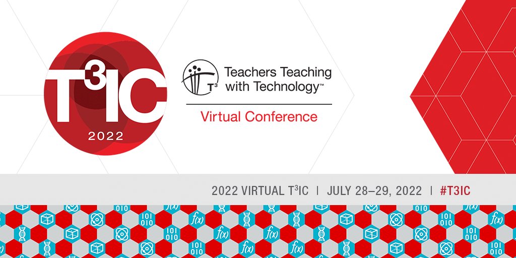 T3Europe's tweet photo. 📣 The 34th annual T³IC is almost here!
Join the virtual conference ‘Learn, Grow, Succeed’.
🗓 July, 28-29
Connect with a community of educators and explore ways of enriching your teaching.
📌 https://t.co/p7S3VweC6O
#TINspiringSTEM #ITeachSTEM https://t.co/3xvUnEYxto