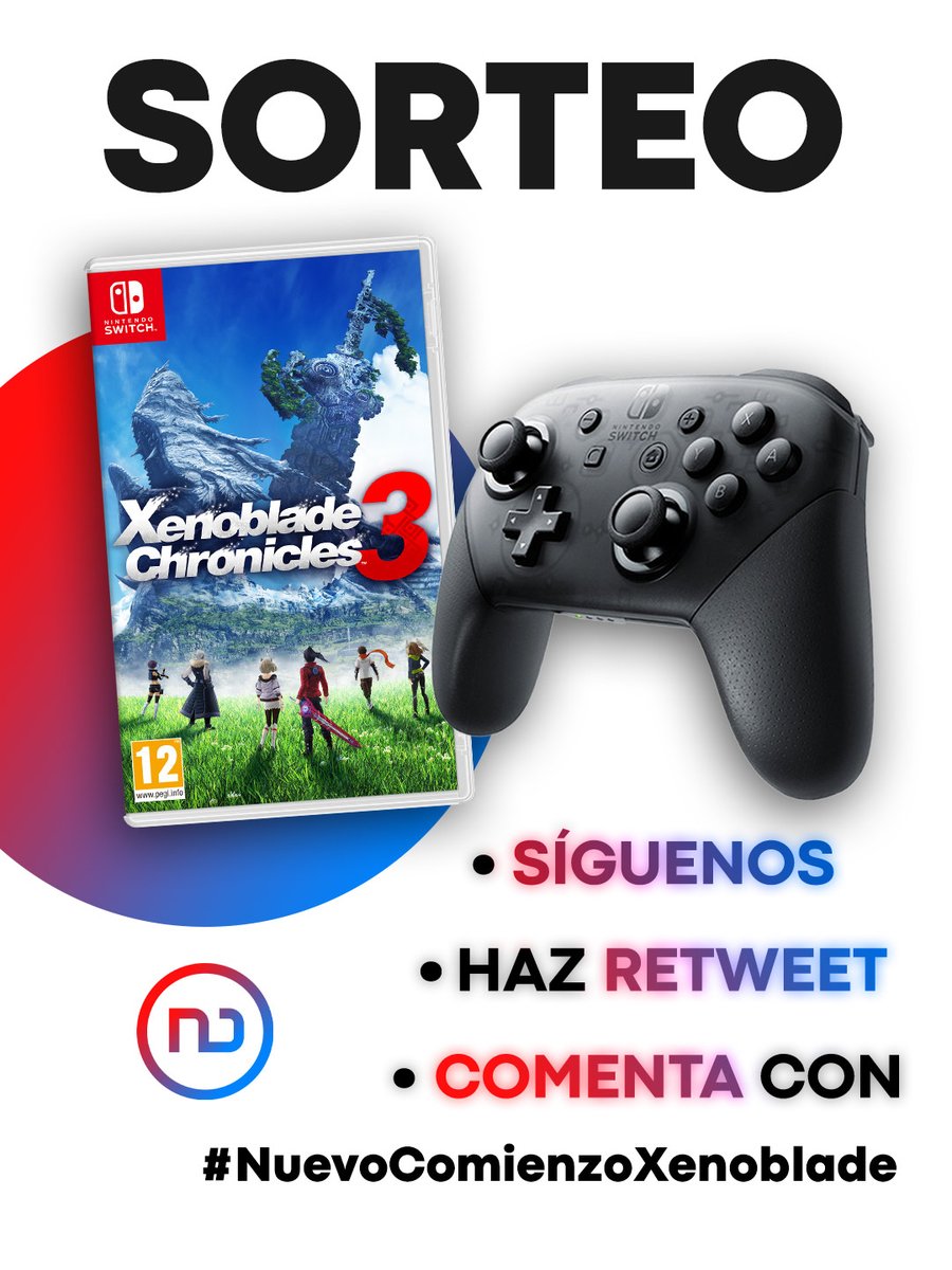 ❤️ ¡SORTEO de XENOBLADE CHRONICLES 3 + MANDO PRO! 💙

✅ Sigue a <a href="/Nintenduo/">Nintendúo</a>
✅ Haz Retweet a este Tweet
✅ Responde con #NuevoComienzoXenoblade diciendo qué te atrae más de descubrir el nuevo mundo del juego.

¡Mucha suerte a todos!
