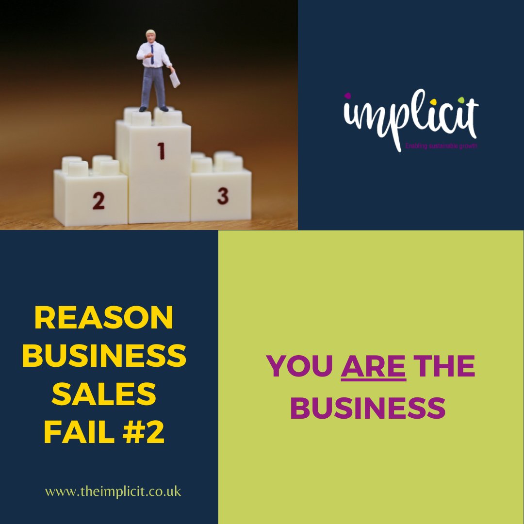 implicit_coach's tweet image. Reason Business Sales Fail #2 

All paths lead to.... YOU.  If the customers walk away with you, 100% exit won't be possible.

ow.ly/5uwf50JXXTz

#ownermanagedbusinesses #managementbuyout  #executivesandmanagement #founders #entrepreneurs #businesssales #businesssale