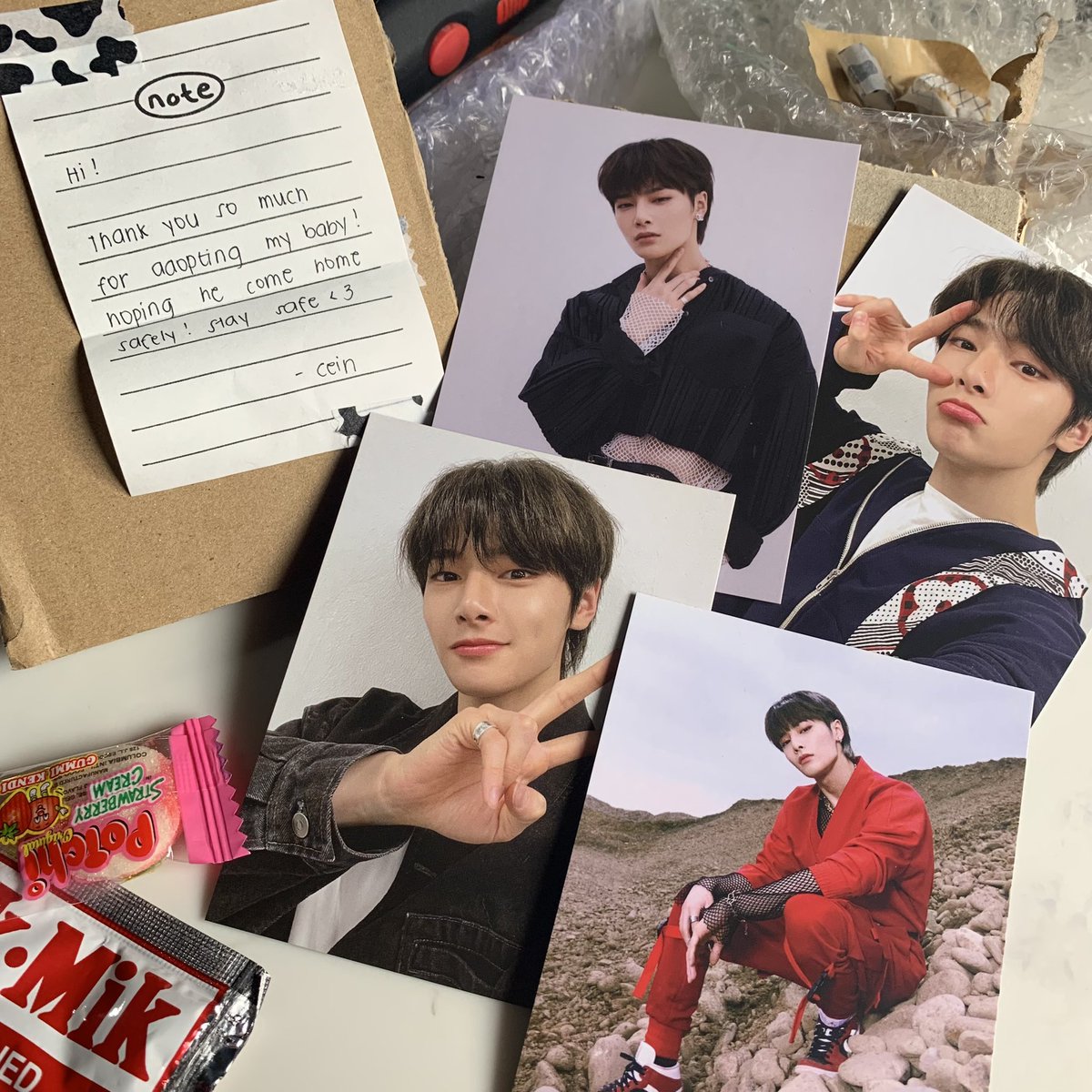 unminjoon's tweet photo. #mailsforcielo from @yoomiscart 💖
magaling mambudol 🤝🏼 madaling mabudol
tysm for letting me adopt jeongin! 🤩sobrang lakas ng sparks esp the peace jeongin pocas.
till the next budol, my friend
(づ。◕‿‿◕。)づ
#yoomiscartproofs https://t.co/8jbryGO8d5