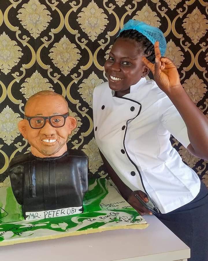 Finally got the picture of the baker of the cake 😬🧐🤭. 
__
#PeterObiAt61 Twitter NG