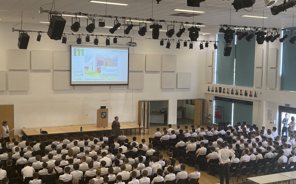 rw_school's tweet photo. RWS11 Induction Day is also underway- an important day for Year 10, with external speakers @ukelevate and key preparation for next year. #RWS11 #Preparingforsuccess https://t.co/O1Ebt4Y0BE