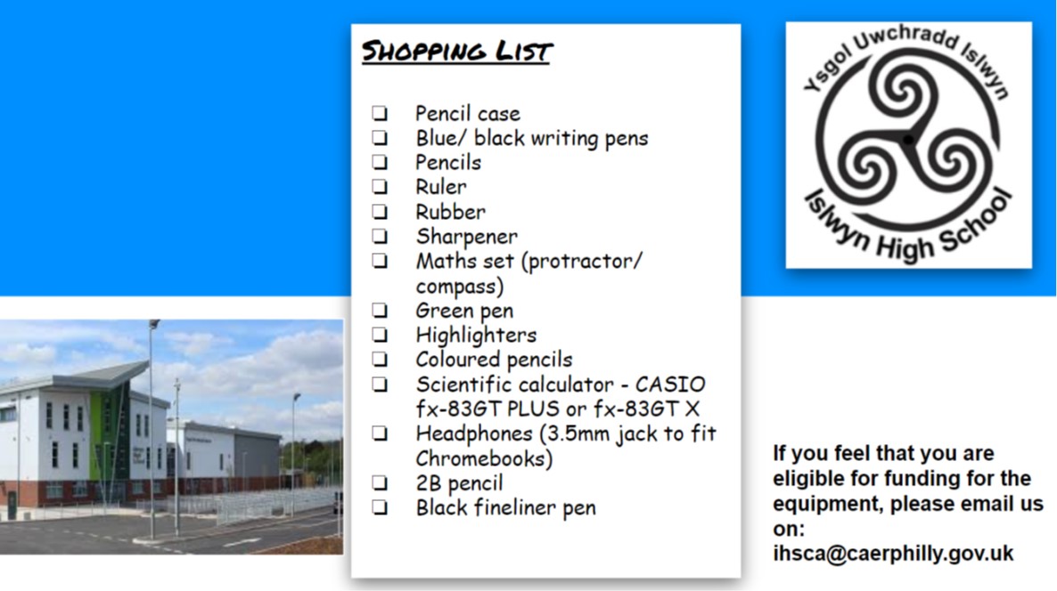 Please see the below 'Shopping List' for the essential equipment that our pupils will need for September.📚