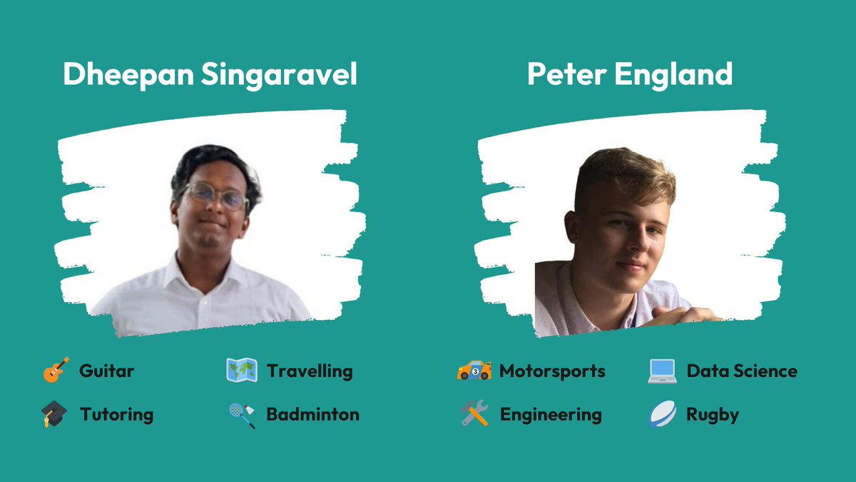 Recently we welcomed two more interns joining us from Durham University alongside Cameron Cooper. They are Dheepan Singaravel and Peter England.

We're already enjoying having them as part of the #team as we explore a host of exciting projects together.