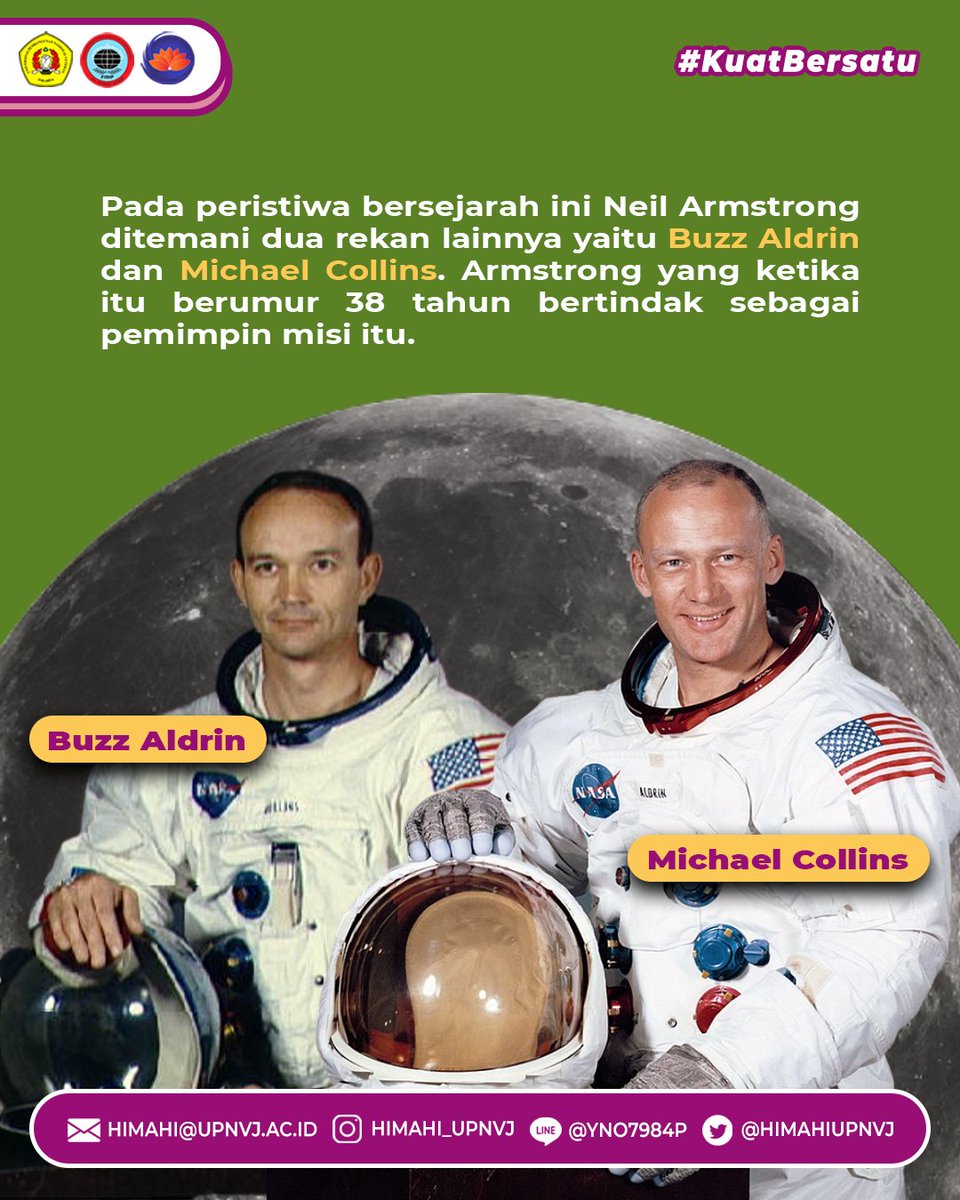 HIMAHIUPNVJ's tweet photo. [IR HISTORY: APOLLO 11: One Giant Leap for Mankind] 

Halo, IR Students!👋 

Apa yang ada di benak kalian ketika memasuki bulan Juli? Ternyata ada peristiwa penting dalam hubungan internasional yang terjadi pada bulan Juli, lho! 

#IRHISTORY
#KuatBersatu
#HIMAHIENDARU https://t.co/0Efkvpal6g