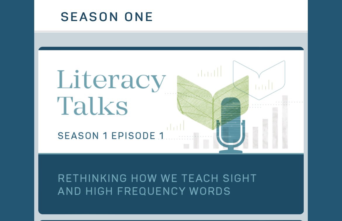 Sarah Trestrail (@sarahtrestrail) on Twitter photo I had the pleasure of stumbling upon a great little podcast today. Definitely worth listening to <a href="/ReadingHorizons/">Reading Horizons</a> Literacy Talks for your daily dose of reading science and classroom instruction. I had the pleasure of stumbling upon a great little podcast today. Definitely worth listening to <a href="/ReadingHorizons/">Reading Horizons</a> Literacy Talks for your daily dose of reading science and classroom instruction.