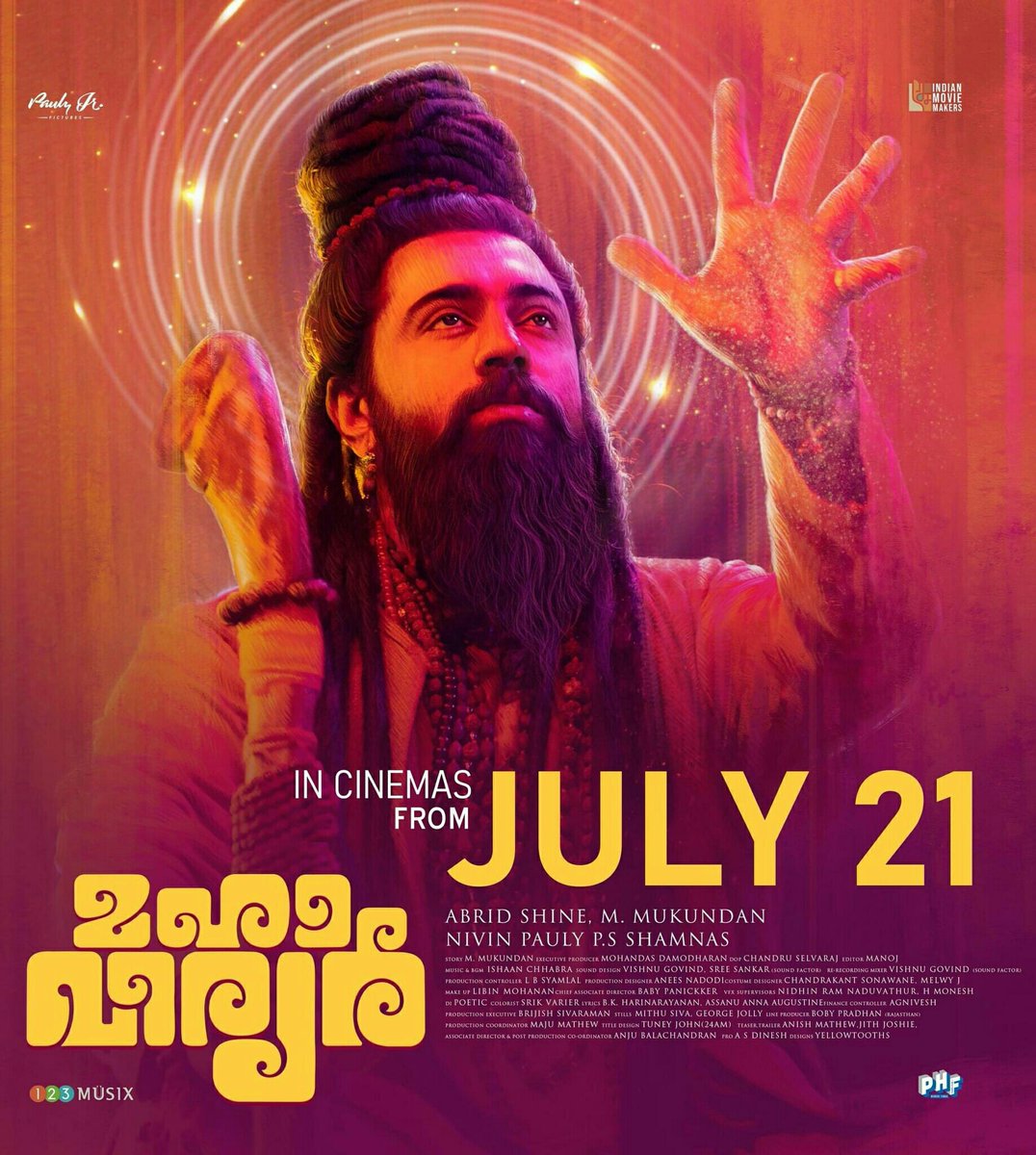 #NivinPauly - #AbridShine's Time Traveller Film #Mahaveeeyar Releasing Around 350+ Screens Tomorrow All Over Kerala...

Costars #AsifAli #ShanviSrivastav #Lal #LaluAlex...
#MahaveeryarOnJuly21