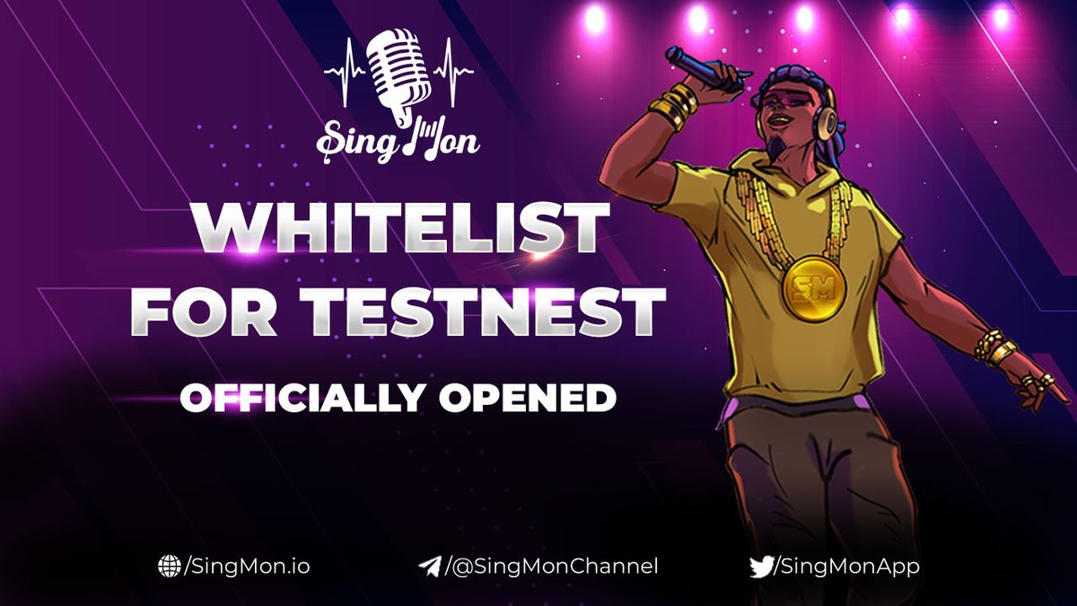 SingMonApp's tweet image. 📱SingMon App Testnet is on the way! Make sure you enter our Gleam, do all the required tasks then join our Testnet
The Whitelist registration for Testnet is ongoing! Don’t miss your chance to be the first Singer of SingMon🎙🎙

GO &amp;amp; JOIN US NOW AT: 
gleam.io/18GPS/singmon-…
