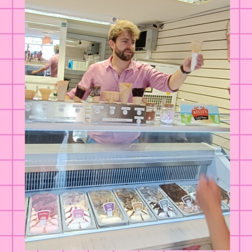 IsorropiaF's tweet photo. Keeping cool in this weather is our Deputy Lead, Charlie Stevens. 🍦Anyone for a Whippy? 😉

Do whatever you need to stay cool in this weather. 

#wellbeing #wellbeingmatters #wellbeingservice #staycool #selfcare #icecream https://t.co/sJkK7OpIGo