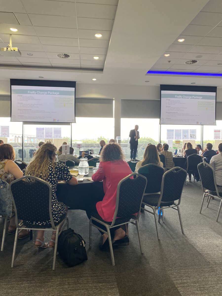 QualityNCA's tweet photo. Next on stage we have @simonjf63 sharing work on the Frailty Collaborative at @SalfordCO_NHS Fantastic work happening with all involved 👏 #NCAReduceHarm https://t.co/PinSFg0Idi