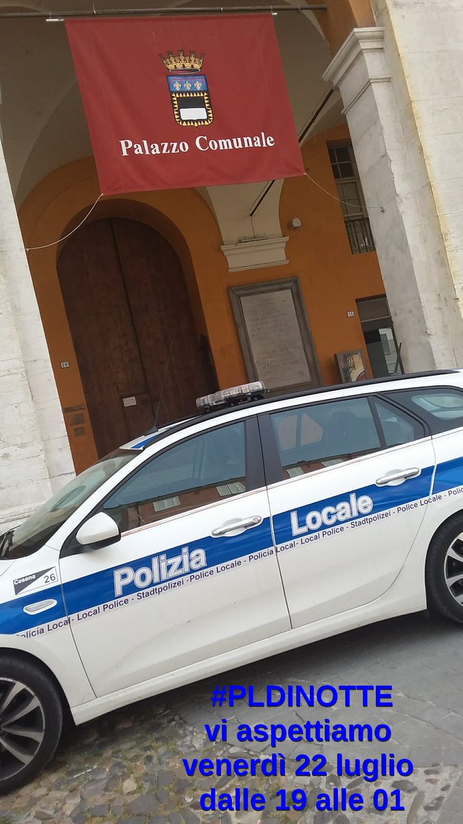 PlcesenaM's tweet photo. #PLinforma venerdì #22luglio dalle ore 19:00 alle 01:00 torna la diretta #Twitter delle Polizie Locali della
@RegioneER
Segui l’hastag #PLdinotte e passerai un turno al lavoro con noi 😉. #plcesena #noicisiamo #NightShift https://t.co/SB8HD7WAWI