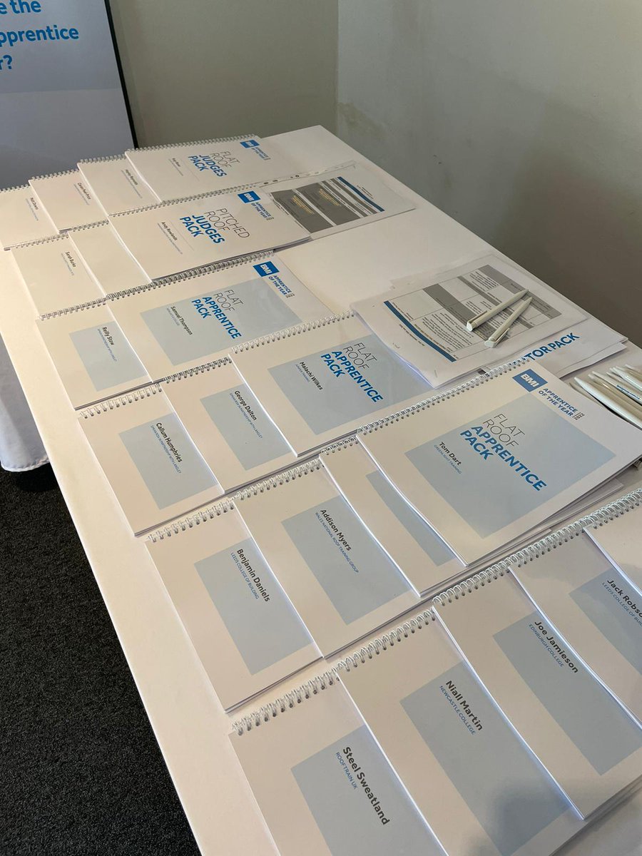 The calm before the storm at the BMI Apprentice of the Year competition...

We can't wait to get started and meet this year's finalists!
#AOTY2022 #BMIUKandIreland #Apprenticeships #Roofing #Training