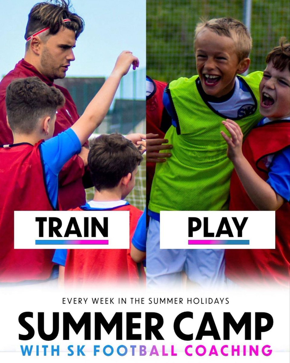 SUMMER CAMP:

Starting a week today! Train &amp; play the SK Way… simply sign up here - sk-football-coaching.class4kids.co.uk/camp/25