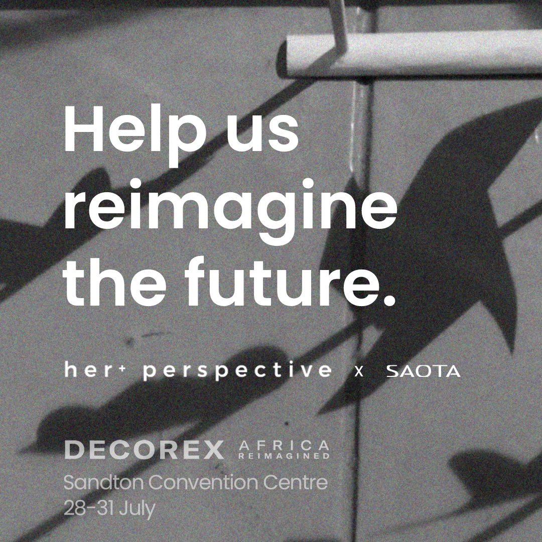 We're the proud partner of the her+ perspective exhibition at <a href="/decorexSA/">Decorex Africa</a> 28-31 July. More here: saota.com/her-perspectiv… #womeninarchitecture #decorex #saota