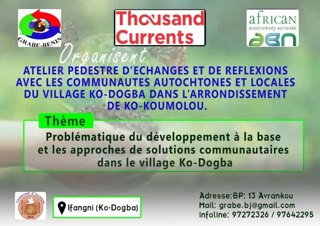 Grabe_BeninONG's tweet photo. GRABE-BENIN conduit dans la Commune d'Ifangni, village Ko-Dogba, un atelier pédestre d'échanges et de réflexion avec les communautés autour du thème : Problématique de développement à la base et les approches de solutions communautaires. https://t.co/tiUIeCbxsE