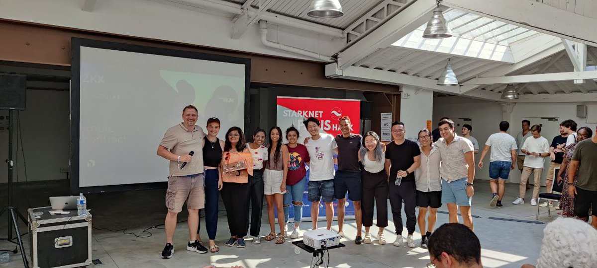 S/O to the incredible team <a href="/encodeclub/">Encode Club</a> and <a href="/activate_build/">Activate</a> and winners of the StarkNet Hackathon 🇫🇷 👏 

The last 2 days have been a blast 💪

We also want to congratulate <a href="/zkxprotocol/">ZKX</a>'s bounty winners👇

🥇 Daordinate
🥈 D/CM
🥉 SNS

See you at the next one 🚀
