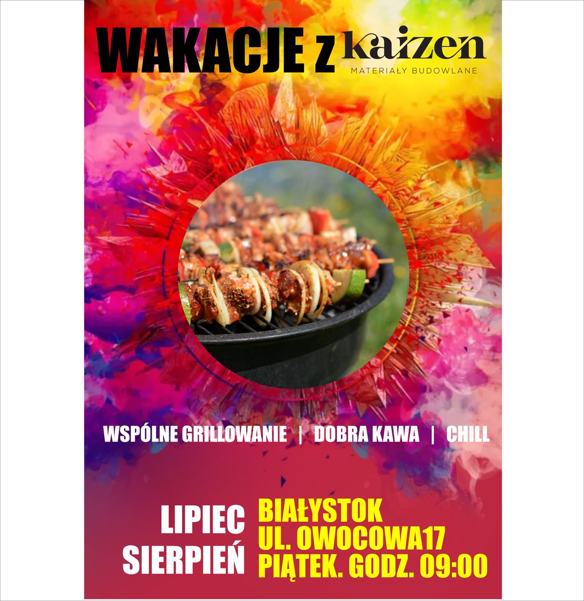 SBudowlane's tweet photo. Wakacje w piątek na Owocowej 17 od godz. 9 czekamy na naszych wykonawców 🙂 
👇👇👇👇👇👇👇👇
Białystok ul. Owocowa 17; ☎️ 533 024 523
#owocowa17 #białystok #śniadanie #grill #kawa #maleconieco #wakacje #jestdobrze #zapraszamy https://t.co/c5Xj03rMAp