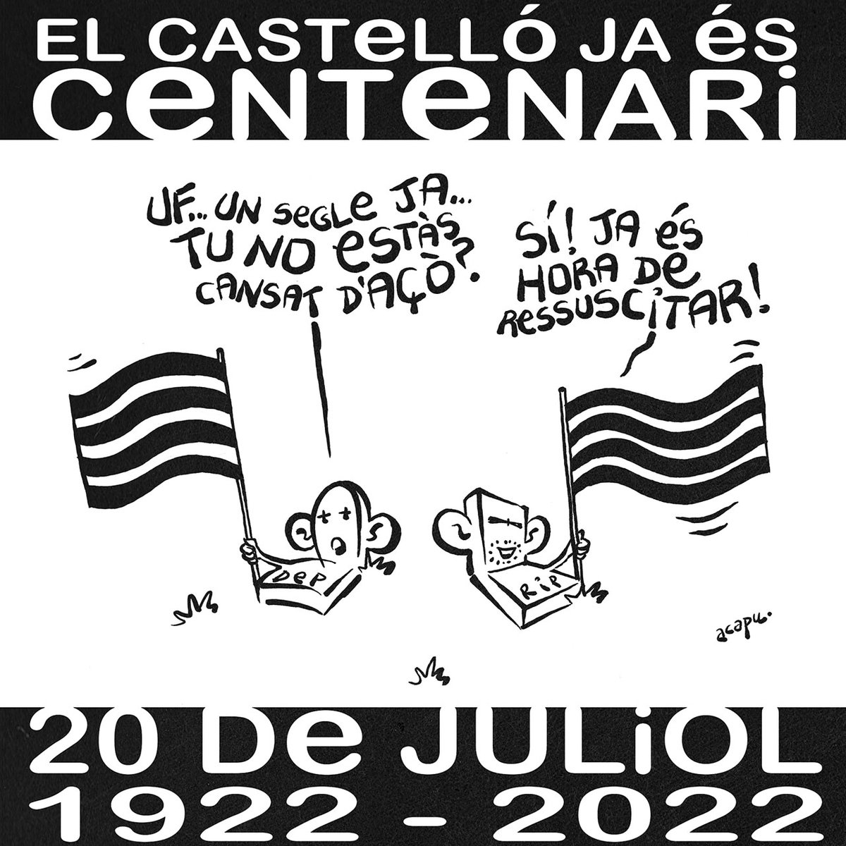 Ximo_Segarra's tweet photo. Pam Pam Orellut!!
#PPO100 #PPO #PamPamOrellut #Castelló #Castalia #Orelluts #CDCS #CentenariCastelló #Sequiol #humorgràfic https://t.co/jkNY8xtXoz