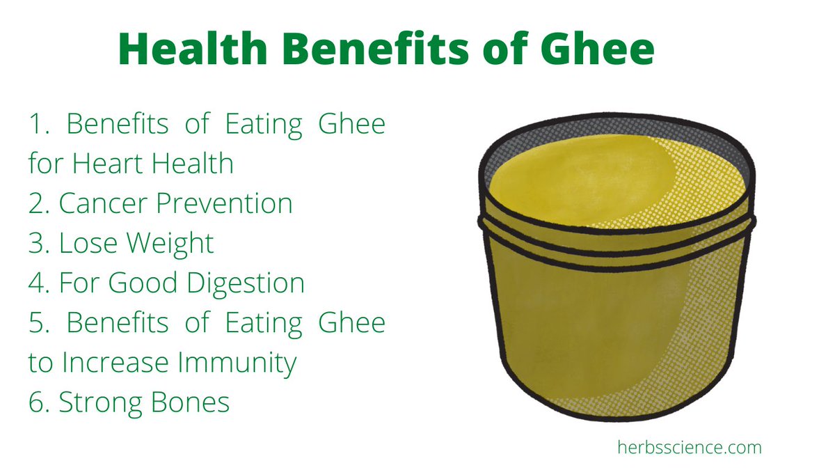 HerbsScience's tweet photo. https://t.co/DuMvqwt9y2
Benefits, Uses and Disadvantages of Ghee
#herbsscience #BenefitsUsesAndDisadvantagesOfGhee #HealthBenefitsOfGhee #BenefitsOfEatingGheeToIncreaseImmunity #SideEffectsOfGhee https://t.co/tyllPVI2hd