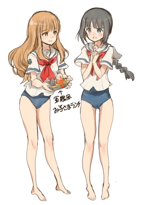 #小林亜依子生誕祭2022 #はいふり 
下スク水とお子様ランチ。 