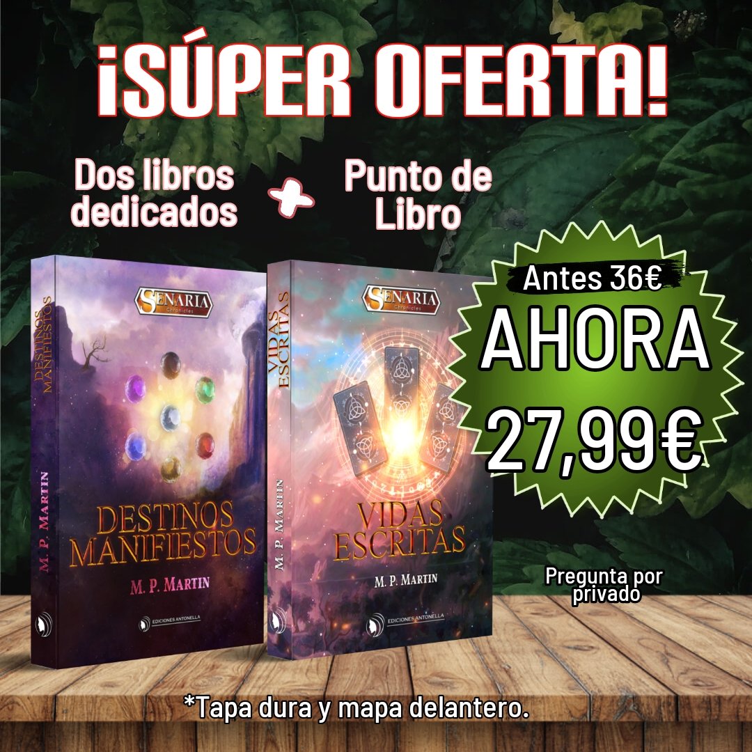 Leer en verano no tiene porqué salirte caro. ¡Nuestras ofertas te lo ponen fácil! 😁💚💙

#Editorial #Editor #edicionesantonella #oferta #sale #fantasia #fantasy #Magic #magia #ahorro
