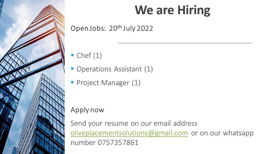 PlacementOlive's tweet photo. Are you looking for a job,  do you want to change a job description or are u looking for more employment skills. Olive placement solutions ltd is here for you. 
kindly submit your updated  Cv and academic documents on our email address oliveplacementsolutions@gmail.com https://t.co/qDvMbC7X2S