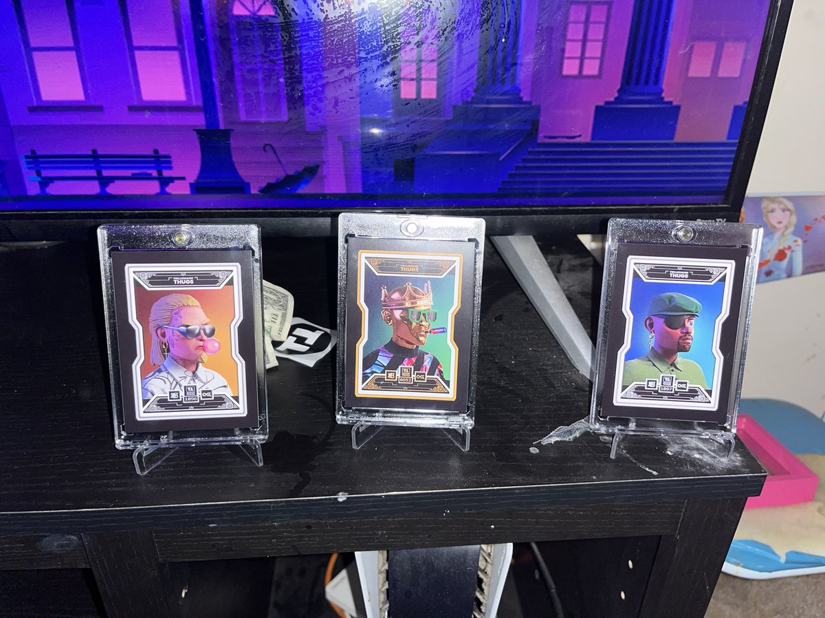 Shout out too <a href="/TThugsNFT/">Trillionaire Thugs NFT</a>  finally got my trading cards these bad boys are so 🔥🔥 #NFTCommunity