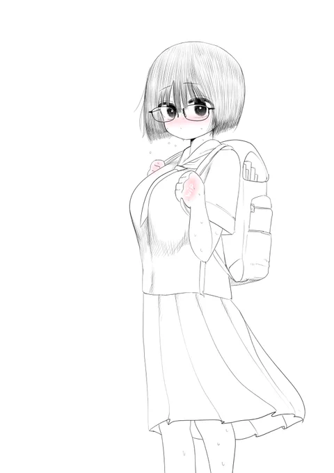 夏服汗だく地味娘
wip 