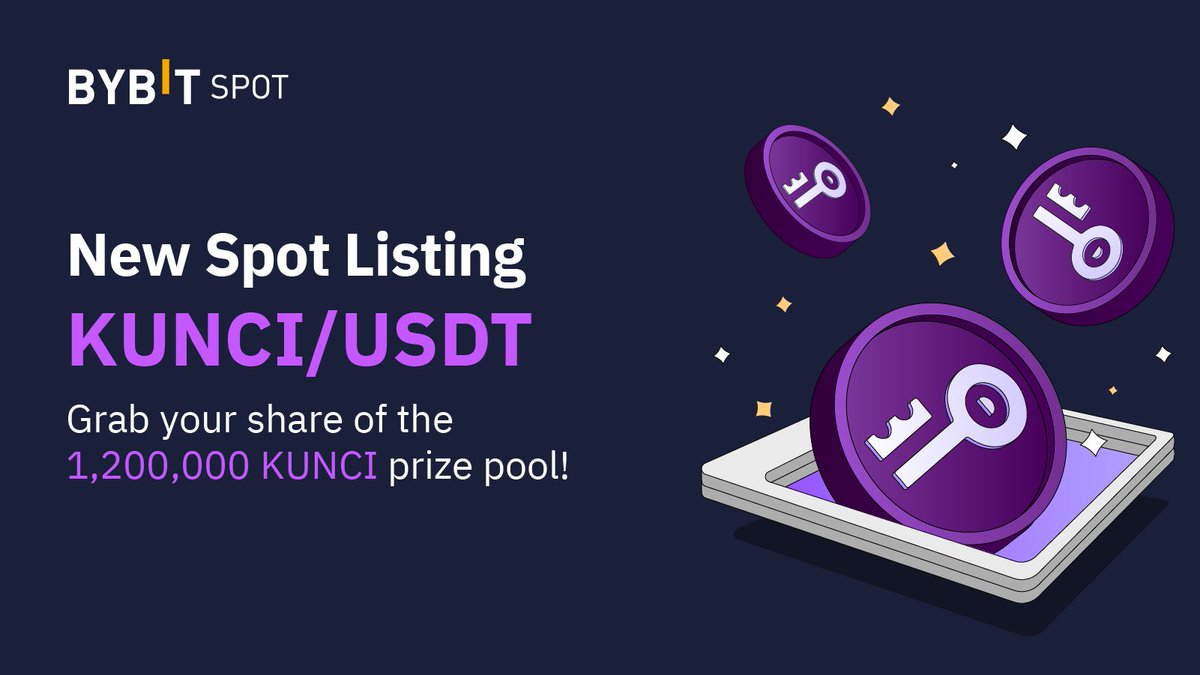🔥 Bybit is excited to announce that $KUNCI deposit is NOW open!

🟢 Deposit to earn from 400,000 $KUNCI prize pool!

🟡 Stake to earn up to 55% APY and share a 800,000 $KUNCI prize pool!

⏰ $KUNCI Spot Trading: July 21, 2022, 12:00 PM UTC

👉 Learn more: go.bybit.com/e/ylOeOeawOrb