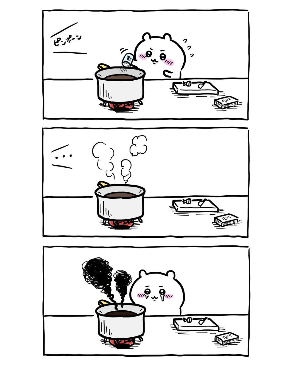 共感の声も多数？ｗｗ可愛すぎる『タイミングが悪かったちいかわ』ｗｗ