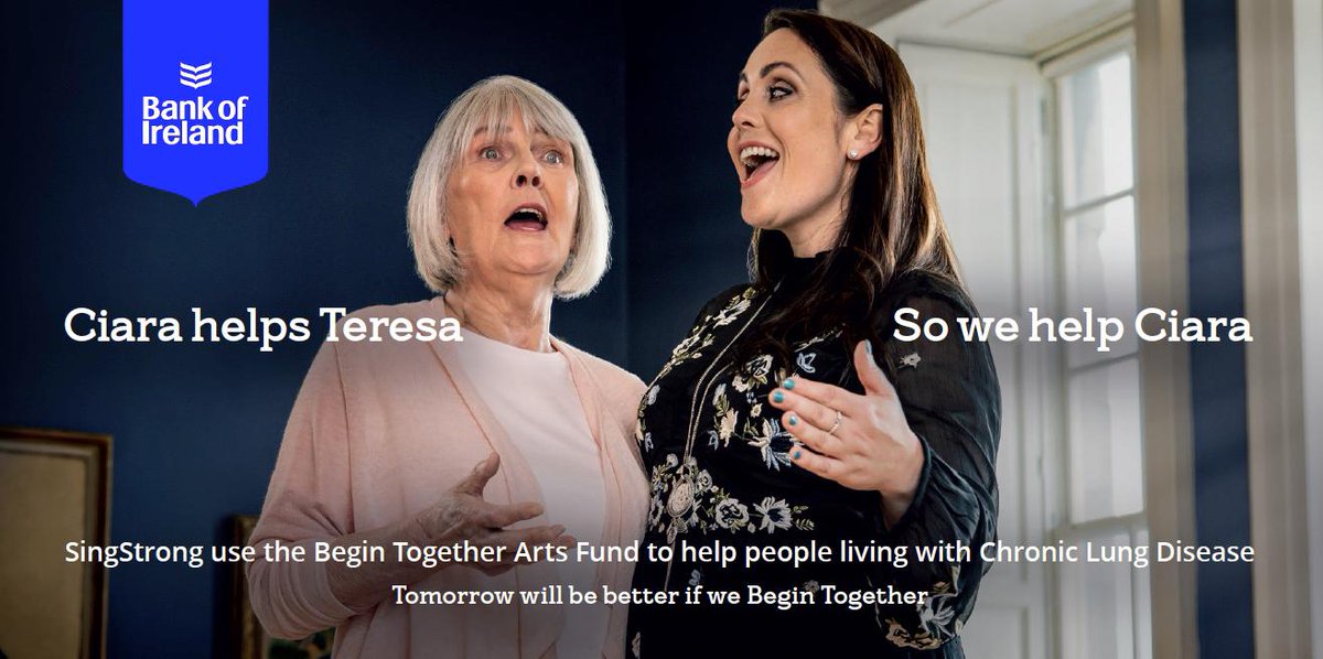 SingStrong Ireland (@singstrongire) on Twitter photo SingStrong is delighted to have been asked to be involved in this campaign for <a href="/bankofireland/">Bank of Ireland</a> #BeginTogether arts fund! SingStrong is delighted to have been asked to be involved in this campaign for <a href="/bankofireland/">Bank of Ireland</a> #BeginTogether arts fund!