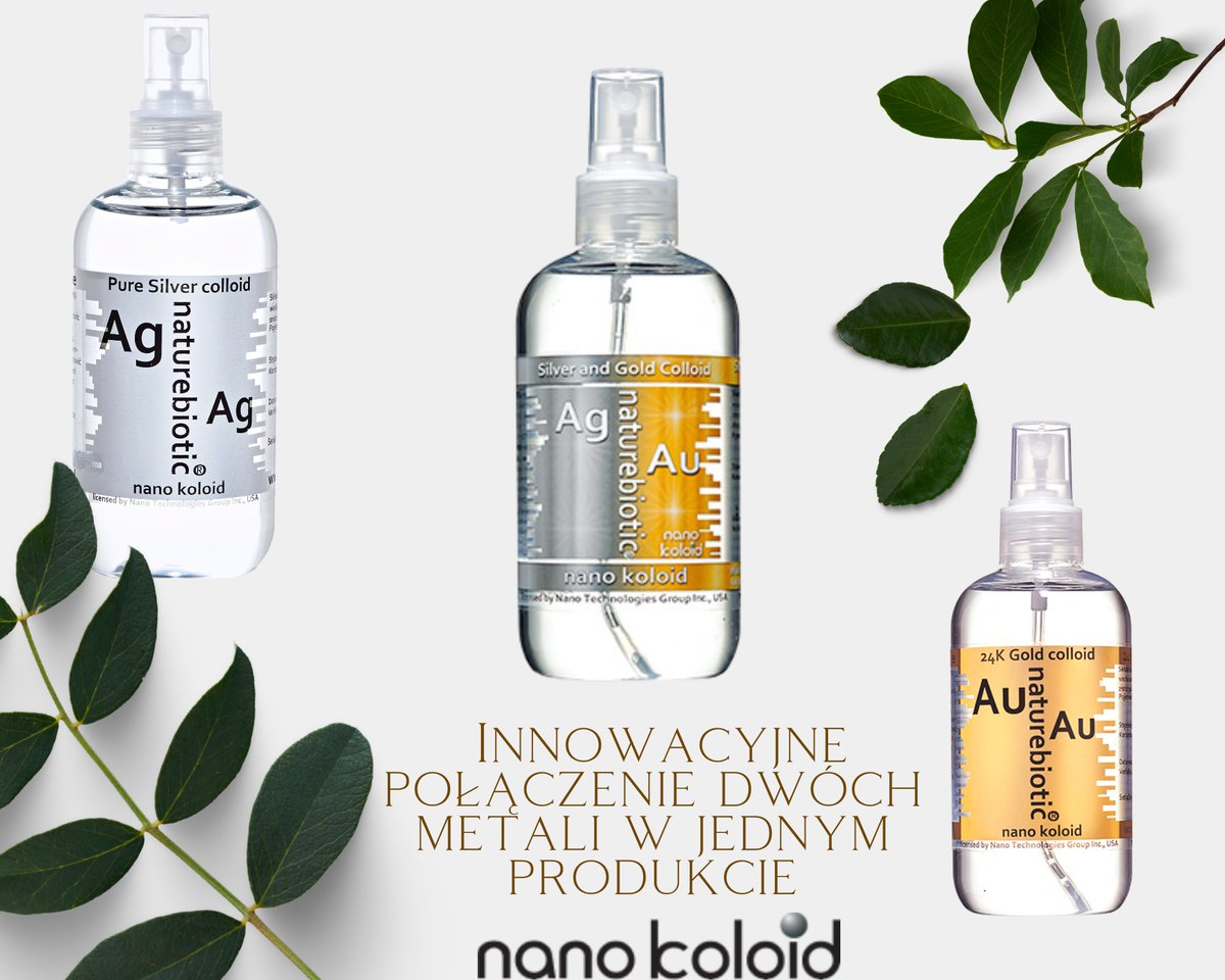 NanoKoloid_'s tweet image. Mieszanka #Srebra ze #Złotem to innowacyjne połączenie dwóch metali w jednym produkcie. Srebro wykazuje działanie antybakteryjne zaś złoto pomaga w walce ze zmarszczkami.